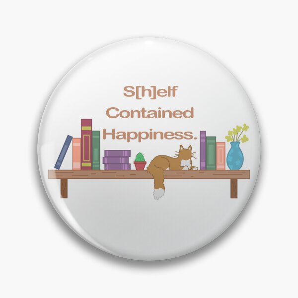 Item preview, Shelf Contained Happiness | Aesthetic Reader Design designed and sold by CodexCurio.
