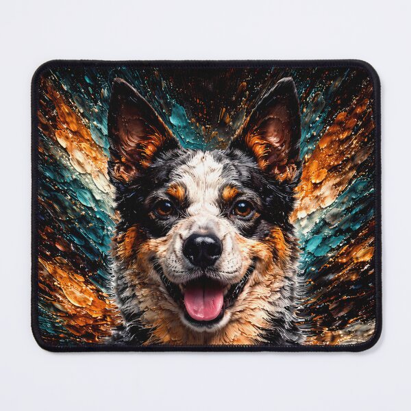Item preview, Australian Cattle Dog Color Explosion Art designed and sold by Vista Atelier.
