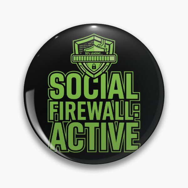 Item preview, Social Firewall Active Introvert Dev Humor designed and sold by Ixnor.
