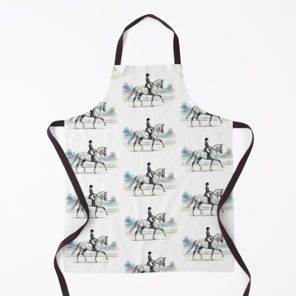 Item preview, Dressage Rider Grey Horse Watercolor Art designed and sold by Rutvain.