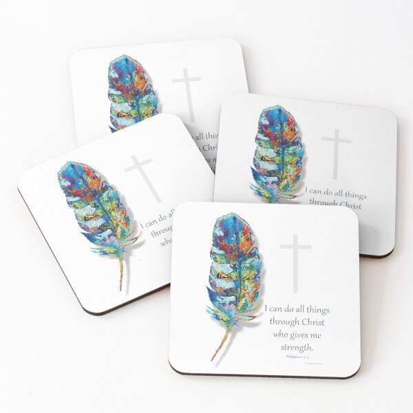 Item preview, Christian Strength Art Bible Verse Philippians 4 13 Gift designed and sold by Sharon Cummings Art.