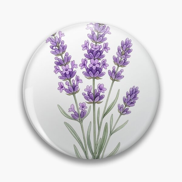 Artikelvorschau, Lavendelfarbene botanische Aquarell-Wandkunst entworfen und verkauft von Rutvain.