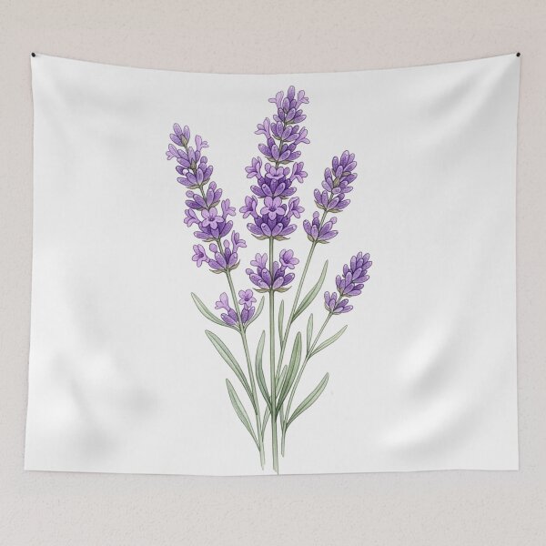 Item preview, Lavender Watercolor Botanical Wall Art designed and sold by Rutvain.