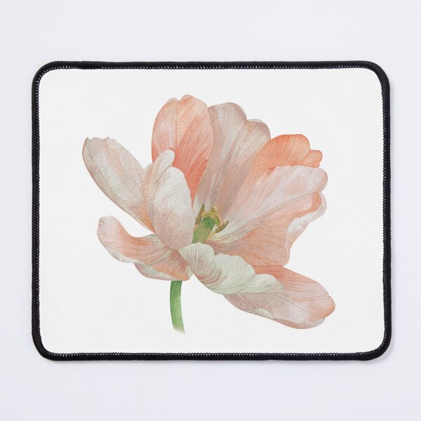 Item preview, Soft Peach Tulip Watercolor Botanical Art designed and sold by Rutvain.