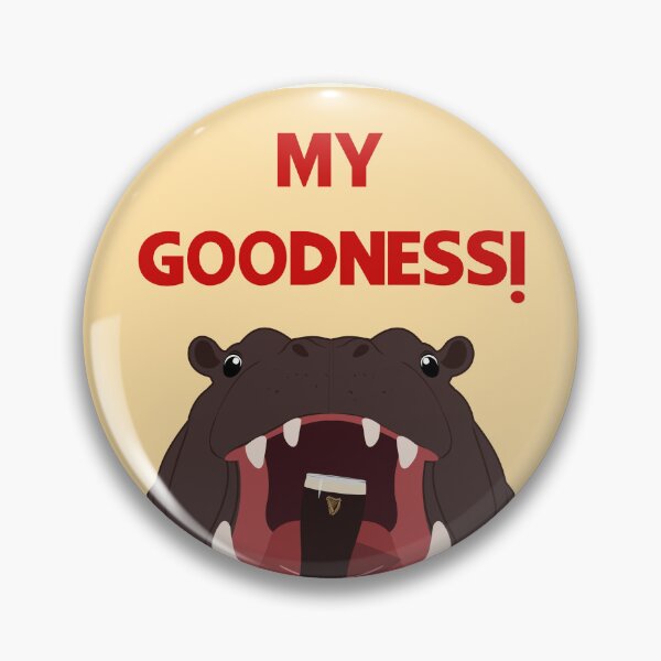 Item preview, My Goodness! - Hippo With Pint  designed and sold by Kelly's Bits And Bobs.