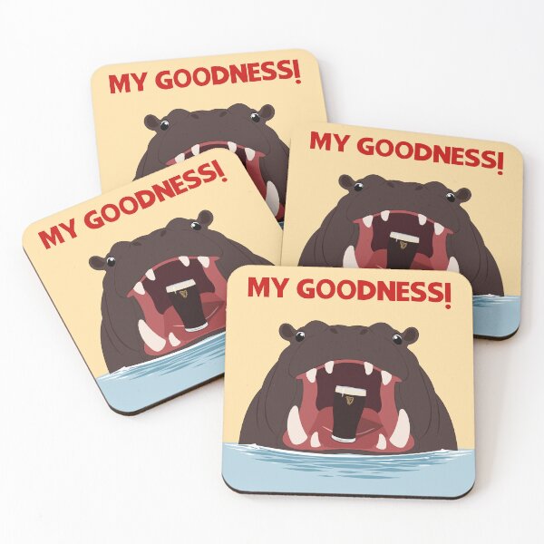 Item preview, My Goodness! - Hippo With Pint  designed and sold by Kelly's Bits And Bobs.