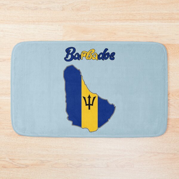 Item preview, Barbados map flag designed and sold by studioss76.