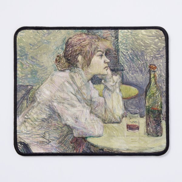 Item preview, Post Impressionist Painting Woman at Café Illustration for Fine Art Lovers designed and sold by RickE.