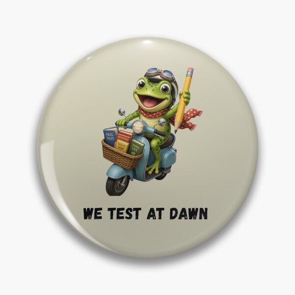 Artikelvorschau, Lehrer Frosch, wir testen im Morgengrauen, Testtagskoordinator, Abschlussprüfung entworfen und verkauft von Julitasells.