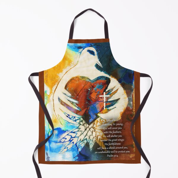 Item preview, Protection Christian Dove Art Bible Verse Psalm 91 4 designed and sold by Sharon Cummings Art.