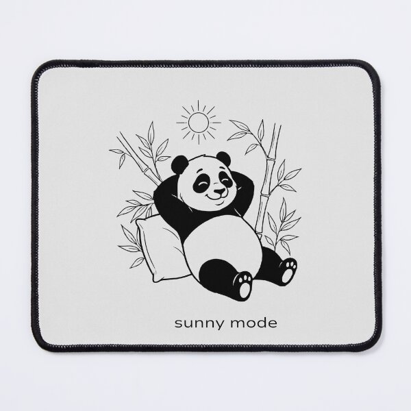 Item preview, Cute Panda Sunny Relaxing Line Art designed and sold by Little Light Lab.