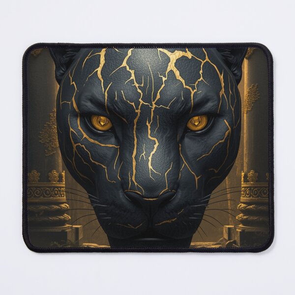 Item preview, Obsidian Panther - Kintsugi Shadow Authority designed and sold by THEARTCURATİON .