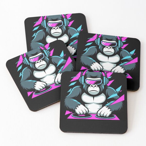 Item preview, Neon Gorilla DJ Cyberpunk Shirt designed and sold by Articline.