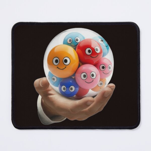 Item preview, Happy 3D Smiles Sticker - Cute Colorful Emoji Ball Art designed and sold by Spectrum Art Gallery.