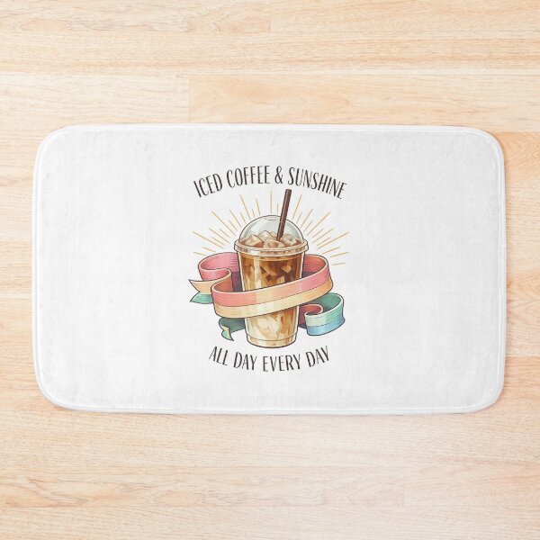 Item preview, Iced Coffee & Sunshine All Day Every Day designed and sold by LuveraxArt.