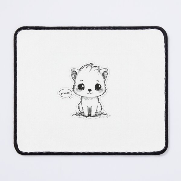 Item preview, Cute Puppy “phrase.” – Custom Quote Dog Sticker designed and sold by Sticker shop 007.