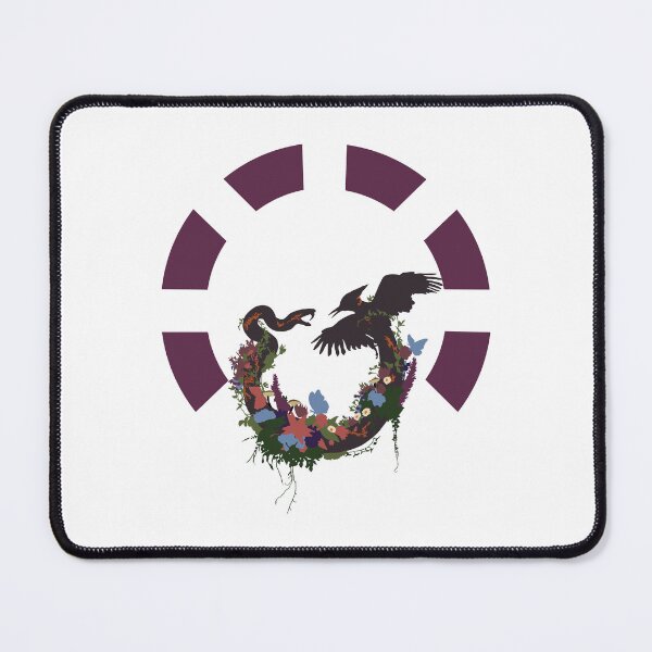 Item preview, Snake and Songbird Floral Circle Sunrise Reaping Inspired Design designed and sold by creatingmouseshop.