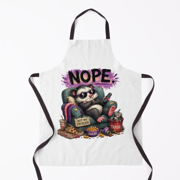 Item preview, Nope Opossum Shirt – Funny Lazy Meme Animal Not My Problem Design designed and sold by Clothes With Smiling Animals Walt Gral.