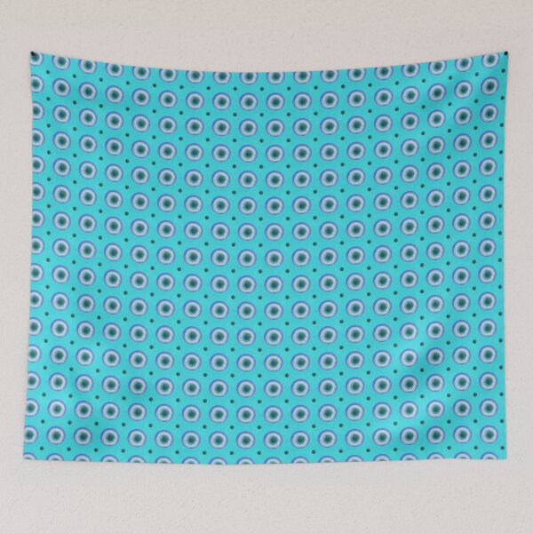 Item preview, Abstract circles in blue, green and teal watercolor with gold accents designed and sold by EmbellishEmy.