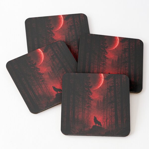 Item preview, Dark Wolf Blood Moon – Shadow Forest Aesthetic Design designed and sold by ShenGha-design.