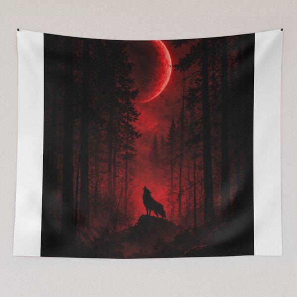 Item preview, Dark Wolf Blood Moon – Shadow Forest Aesthetic Design designed and sold by ShenGha-design.