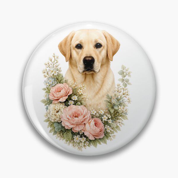 Item preview, Labrador Floral Portrait designed and sold by Liededrom..