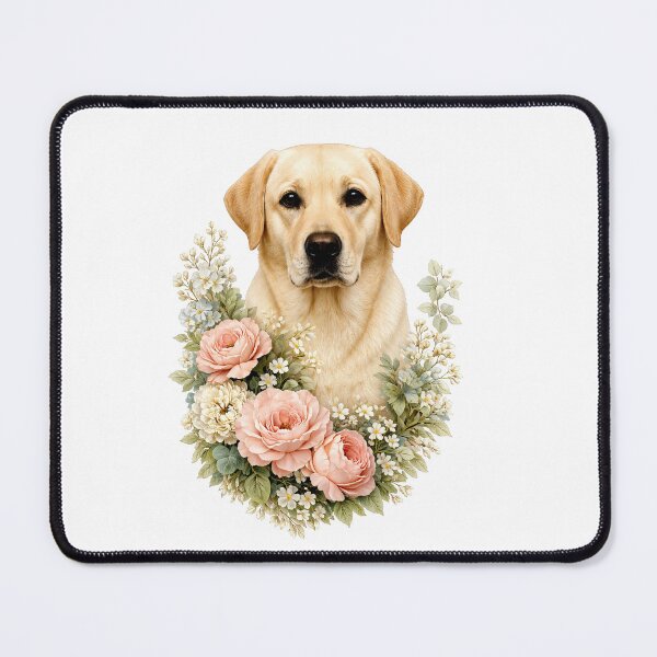 Item preview, Labrador Floral Portrait designed and sold by Liededrom..