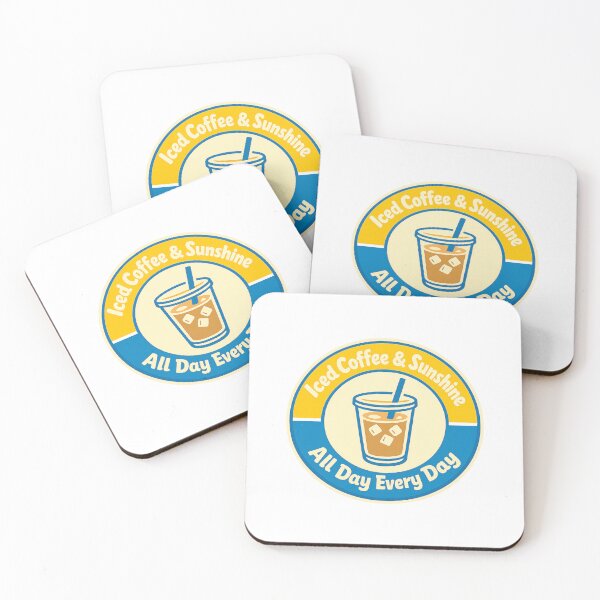Item preview, Iced Coffee & Sunshine All Day Every Day designed and sold by LuveraxArt.