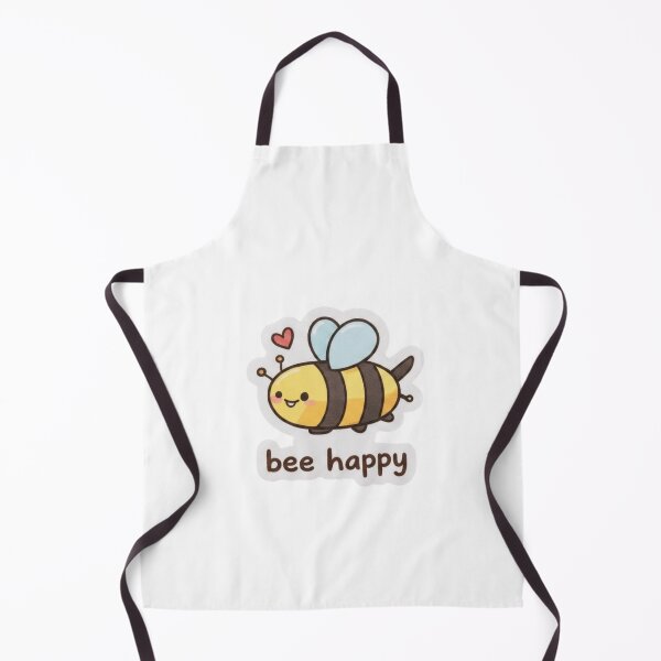 Item preview, Bee Happy Cute Bumble Bee Sticker - Positive Pun Honey Bee - Kawaii Inspirational Animal Art designed and sold by ZYNORAworld.