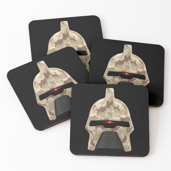 Item preview, Cylon Helmet - Desert Camo designed and sold by The Common Tee.