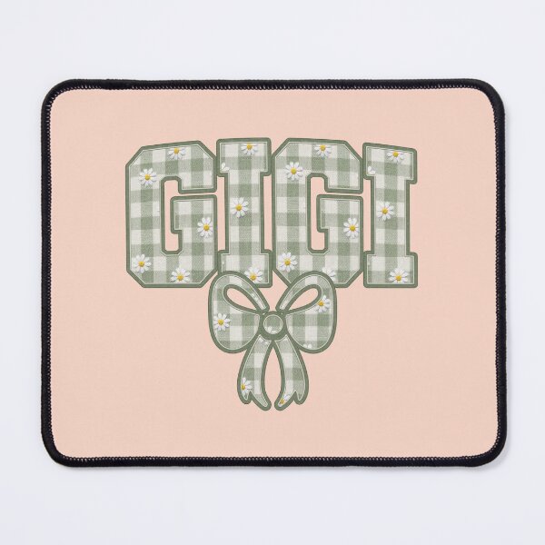 Item preview, Sage Green Gingham Gigi Patch - Coquette Bow & Daisy Applique designed and sold by thelexiverse.