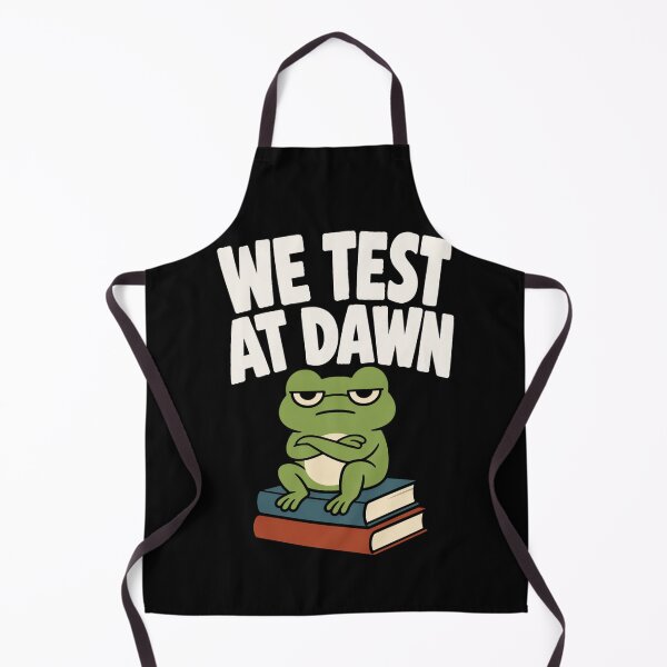Item preview, We Test At Dawn Funny Frog Test Day Funny Student Meme Exam Humor Tee, College Finals Week, Study Stress Frog Design designed and sold by VibeOffline Studio.