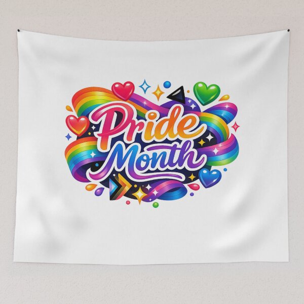 Item preview, Colorful Pride Month Typography Celebrate Love designed and sold by inamosone.