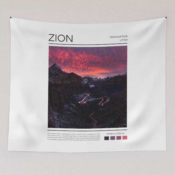 Item preview, Zion National Park - Utah  designed and sold by StudioRedKoala.