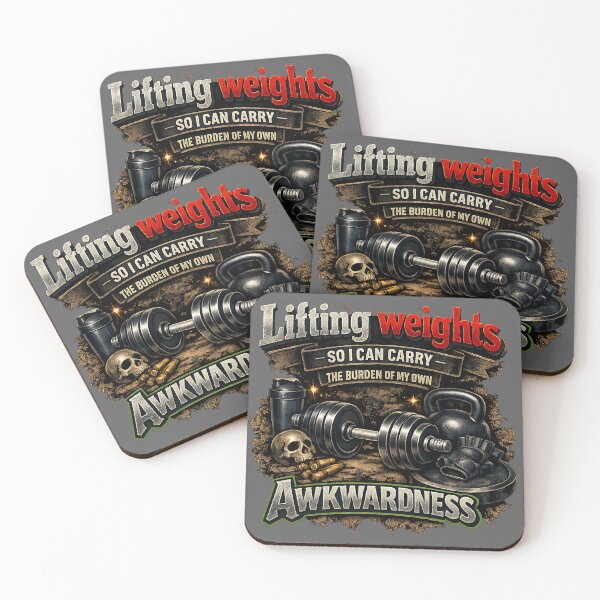 Item preview, Lifting to Carry the Burden of Awkwardness designed and sold by WeirdlyFitCo.