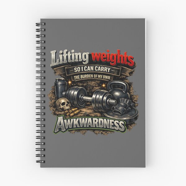 Item preview, Lifting to Carry the Burden of Awkwardness designed and sold by WeirdlyFitCo.