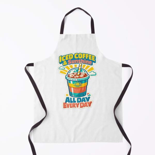 Item preview, Iced Coffee & Sunshine All Day Every Day designed and sold by LuveraxArt.