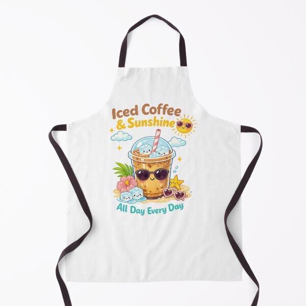 Item preview, Iced Coffee & Sunshine All Day Every Day designed and sold by LuveraxArt.