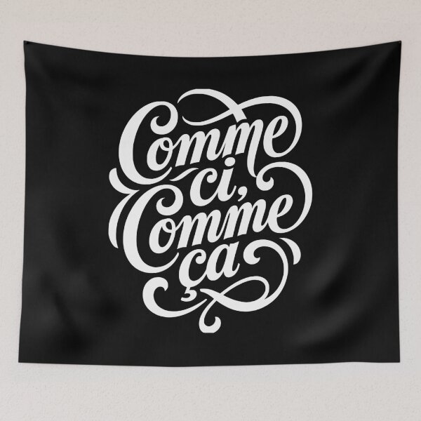 Item preview, Comme ci, comme ça French Indifference Saying designed and sold by AntiqueImages.