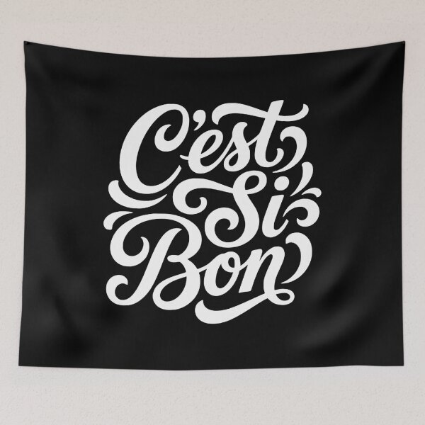 Item preview, C'est Si Bon French Script Typography designed and sold by AntiqueImages.