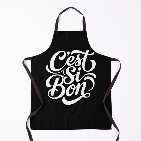Item preview, C'est Si Bon French Phrase Script Typography designed and sold by AntiqueImages.