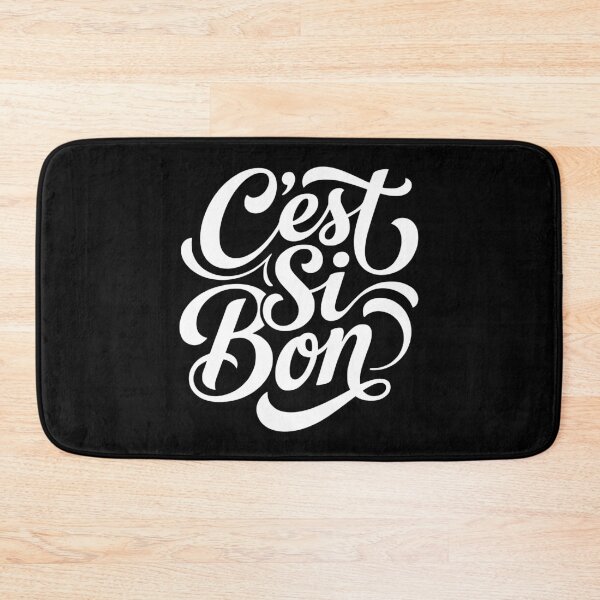 Item preview, C'est Si Bon French Phrase Script Typography designed and sold by AntiqueImages.
