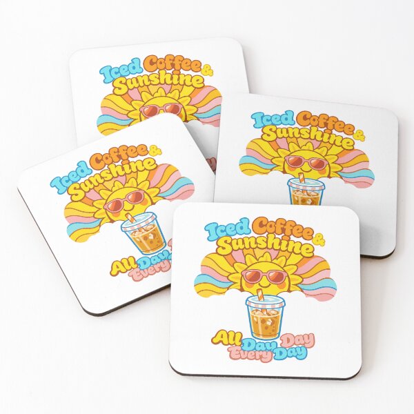 Item preview, Iced Coffee & Sunshine All Day Every Day designed and sold by LuveraxArt.