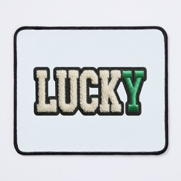 Item preview, Lucky St Patricks Day Sherpa Satin Mixed Media Patch designed and sold by thelexiverse.