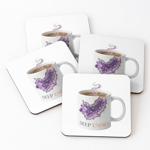 Item preview, Deep Energy Amethyst Crystal Coffee Ritual designed and sold by Andreza NativeHue Oficial.