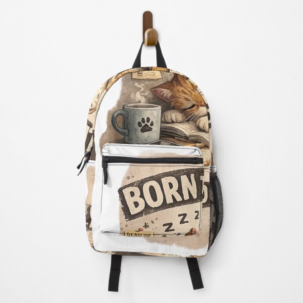 Item preview, Born to Sleep, Forced to Work Cat designed and sold by Cat loco.