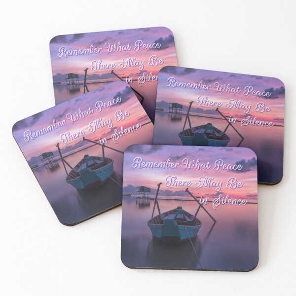 Item preview, Desiderata Silence: Sunset Boat Meditation Art designed and sold by Lainey1978.