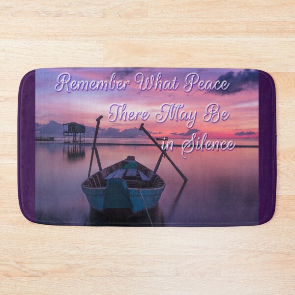 Item preview, Desiderata Silence: Sunset Boat Meditation Art designed and sold by Lainey1978.