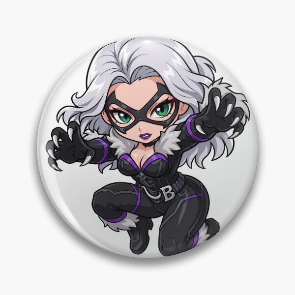 Item preview, Chibi Black Cat – Action Pounce Edition designed and sold by Void Shard Studios.