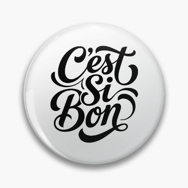 Item preview, C'est Si Bon French Script Lettering Design designed and sold by AntiqueImages.